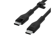 BELKIN Kabel BoostCharge USB-C do USB-C 2.0 silikonowy 3m, czarny CAB009bt3MBK - 733187 - zdjęcie 3